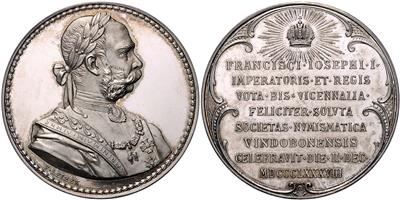 Franz Josef I.- 40. Regierungsjubiläum 1888 - Münzen, Medaillen und Papiergeld