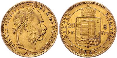 Franz Josef I. GOLD - Mince, medaile a papírové peníze