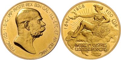 Franz Josef I. GOLD - Münzen, Medaillen und Papiergeld