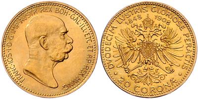 Franz Josef I. GOLD - Münzen, Medaillen und Papiergeld