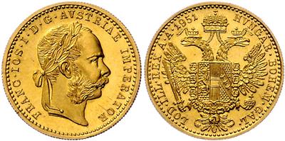 GOLD - Coins, medals and paper money