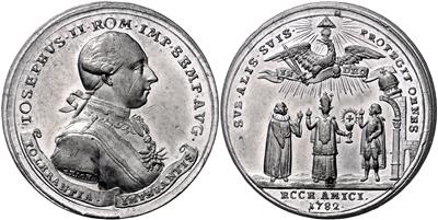 Josef II. Toleranzpatent gegenüber den christlichen Religionen 1782 - Mince, medaile a papírové peníze