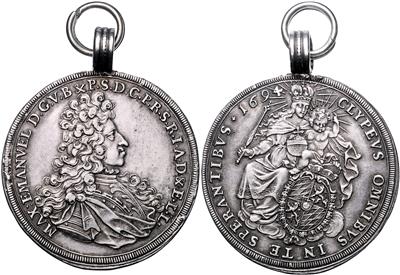 Kurfürst Maximilian II. Emanuel 1679-1726 - Münzen, Medaillen und Papiergeld
