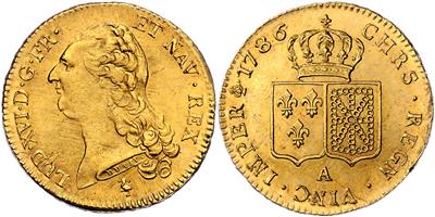 Louis XVI. 1774-1793, GOLD - Münzen, Medaillen und Papiergeld