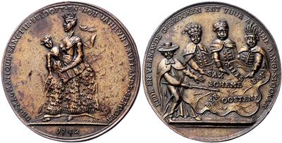 Maria Theresia/ Pragmatische Sanktion - Coins, medals and paper money