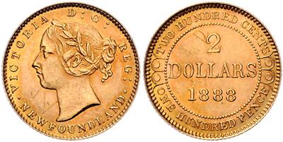 Neufundland, Victoria 1837-1901, GOLD - Münzen, Medaillen und Papiergeld