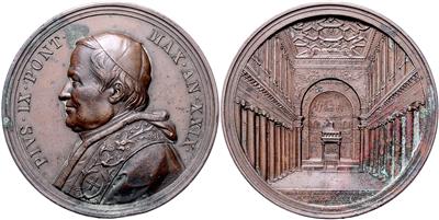 Pius IX. 1846-1878 - Mince, medaile a papírové peníze