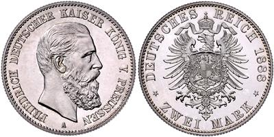 Preussen, Friedrich 1888 - Monete, medaglie e cartamoneta
