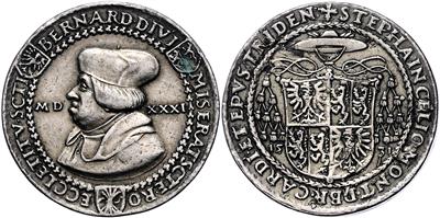 Trient, Bernhard II. von Cles 1514-1539 - Mince, medaile a papírové peníze