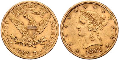 U. S. A. GOLD - Mince, medaile a papírové peníze