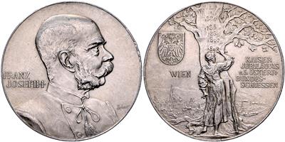 Wien, Kaiserjubiläums- und 5.österreichisches Bundesschießen vom 26. Juni bis 6. Juli 1898 - Coins, medals and paper money