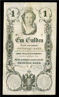 1 Gulden 1848 - Münzen, Medaillen und Papiergeld