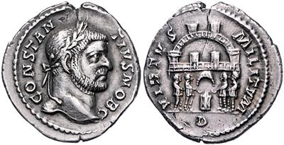 Constantius I. 305-306 - Münzen, Medaillen und Papiergeld