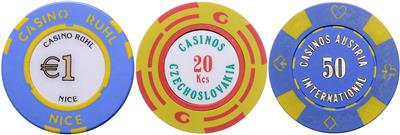 Jetons von diversen Spielcasinos - Coins, medals and paper money