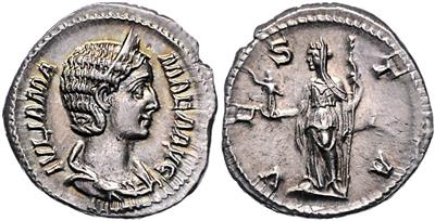 Julia Mamaea, Mutter des Severus Alexander 222-235 - Mince, medaile a papírové peníze