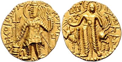 Kushan, Kanishka III. ca. 265-295 GOLD - Münzen, Medaillen und Papiergeld