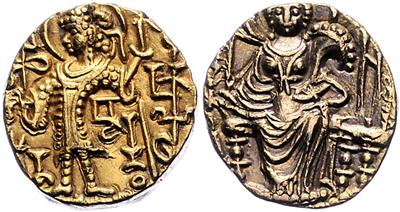 Kushan, Kipanada ca. 330-360 GOLD - Münzen, Medaillen und Papiergeld