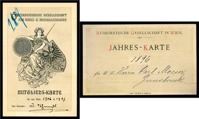 Moeser Karl, Numismatiker, Historiker und Archivar 1871-1963 - Mince, medaile a papírové peníze