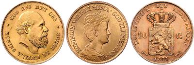 Niederlande GOLD - Münzen, Medaillen und Papiergeld