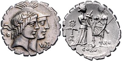 Q. FUFIUS CALENUS, P. MUCIUS SCAEVOLA CORPUS - Coins, medals and paper money