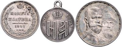 Rußland - Coins, medals and paper money