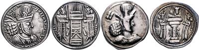 Sasaniden, Shapur II. 309-379 - Mince, medaile a papírové peníze