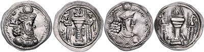 Sasaniden, Shapur III. 383-388 - Mince, medaile a papírové peníze