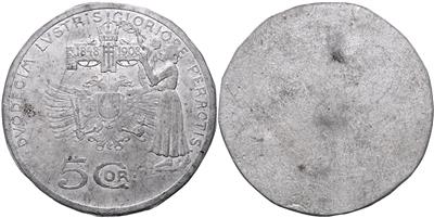 Franz Josef I., Motivprobe zu 5 Kronen 1908 - Monete