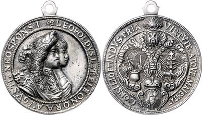 Hochzeit Leopold I. mit Eleonore Magdalena von Pfalz-Neuburg 1676 - Coins