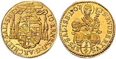 Johann Ernst v. Thun und Hohenstein, GOLD - Coins