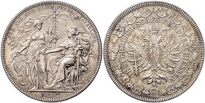 Wien, I. Österr. Bundesschießen vom 18. bis 25. August 1880 - Coins