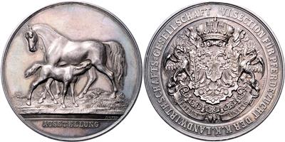 Wien, Preismedaille der Ausstellung für Pferdezucht - Coins