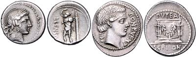 (6 Stk.) a.) Denare: 1.) L. CORNELIUS SCIPIO ASIATICUS, - Münzen