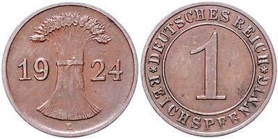 1 Reichspfennig 1924 E - Münzen