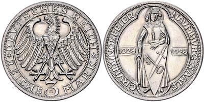 3 Reichsmark 1928 A, Naumburg - Monete