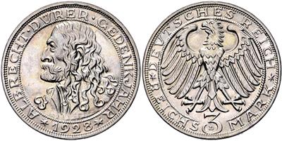 3 Reichsmark 1928 D, Albrecht Dürer - Münzen