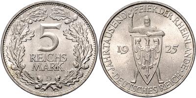 5 Reichsmark 1925 D - Mince