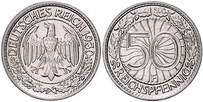 50 Renten- und 50 Reichspfennig 1923-1938 - Mince