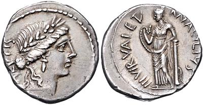 Mn. Acilius III VIR - Münzen