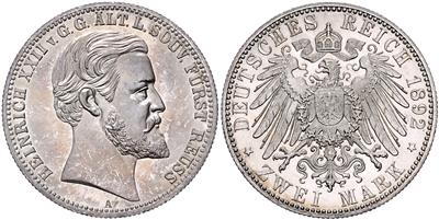 Reuss ä. L. Greiz, Heinrich XXII. 1859-1902 - Mince