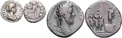 Römische Kaiserzeit, Commodus und Crispina 180-192 - Münzen