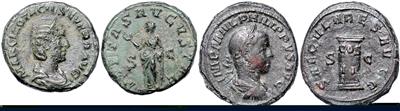 Römische Kaiserzeit, Philippus I. u. Fam. 244-249 - Coins