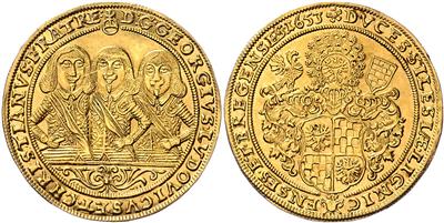 Schlesien- Liegnitz- Brieg, Georg III., Ludwig IV. und Christian 1639-1663, GOLD - Münzen