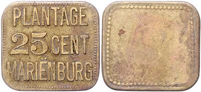 Suriname Plantage Marienburg 1880/1890 - Coins