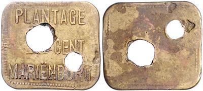 Suriname Plantage Marienburg 1880/1890 - Coins