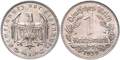 1 Reichsmark 1939 B, Wien - Mince a medaile