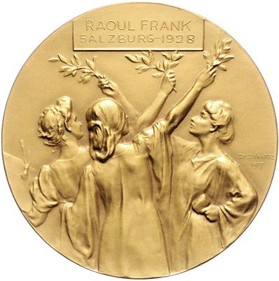 1. Republik, Staatsmedaille für Bildende Kunst, GOLD - Coins and medals
