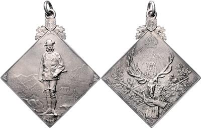 Franz Josef I.- 50jähriges Regierungsjubiläum 1898 gewidmet dem obersten Jagdherren - Monete e medaglie
