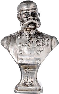 Franz Josef I., Medaillen und zwei Kleinbüsten - Monete e medaglie