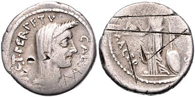 Gaius Julius Caesar 100-44, P SEPVLLIVS MACER - Münzen und Medaillen